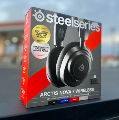 SteelSeries Arctis Nova 7 Wireless Over-Ear Gaming Headset - Black