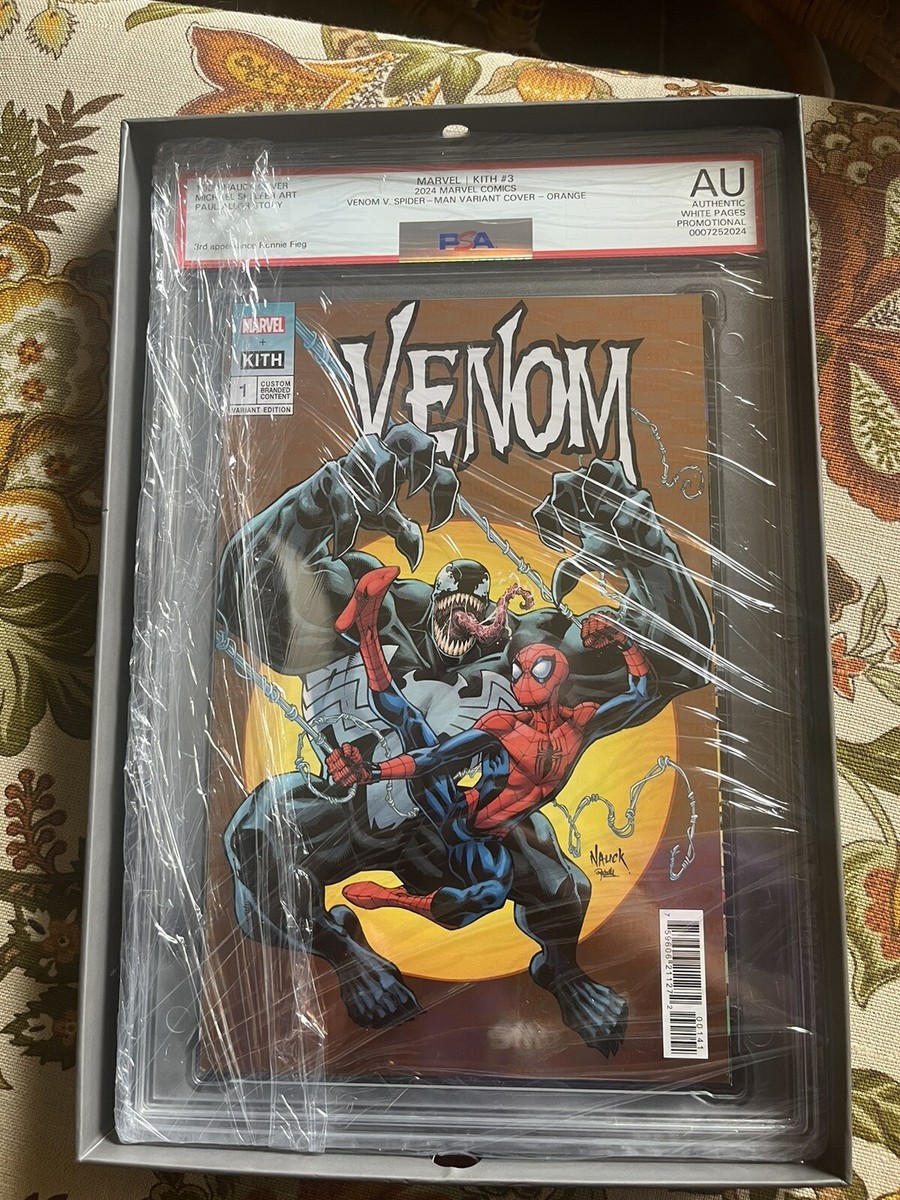 Kith X Marvel PSA Graded Comic Spiderman Vs Venom Orange Variant