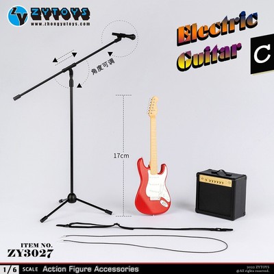ZYTOYS Electric Guitar 1/6 Plastic Figure Puppet Model ZY3027 (3