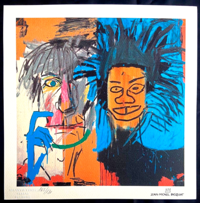 Jean Michel Basquiat & Andy Warhol Original COA Signed Numbered by