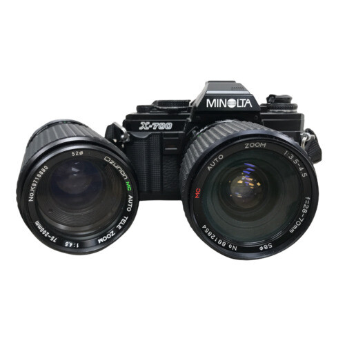 Minolta X-700 SLR Film Camera 35-75 f3.5 zoom Lens From JAPAN #461