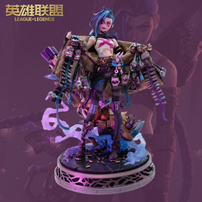 Arcane：League of Legends Jinx 1/7 Figure Statue Model 30.5cm Toy