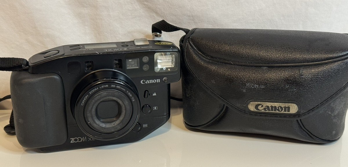 Canon Sure Shot Zoom XL Film Camera Vintage 1989 Soft Case Japan