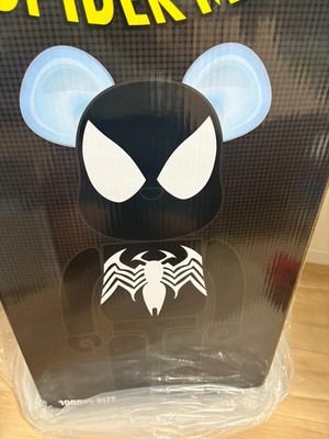 BE@RBRICK SPIDER MAN BLACK COSTUME 1000 % Medicom Toy BEARBRICK