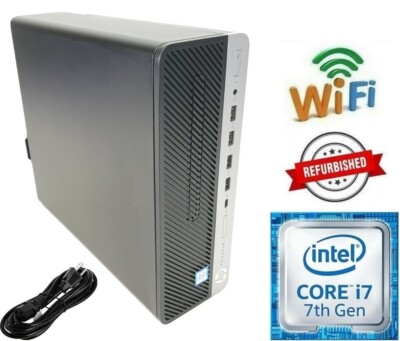 HP Desktop SFF i7-7700 Windows 11 Pro 512GB NVMe SSD 16GB RAM 3.60