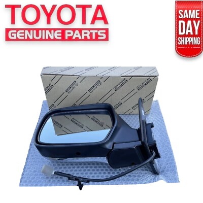 93 -97 TOYOTA LAND CRUISER FZJ80 DRIVER LEFT OUTSIDE MIRROR BLACK