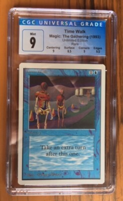 Time Walk Unlimited MtG CGC 9 1993 (SUBS 9, 8.5, 9, 9.5) P9 | eBay