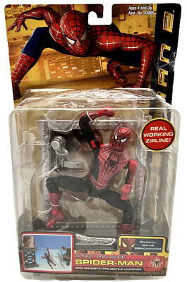 Marvel Toybiz Spider-Man 2 Shoot And Slide Action Figure SpiderMan