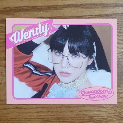 Wendy Official Special Card Red Velvet 6th Mini Album Queendom