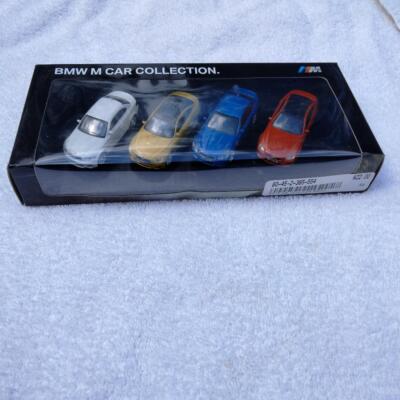 4 Car Set BMW M CAR COLLECTION Model Cars 1:64 80-45-2-365-554
