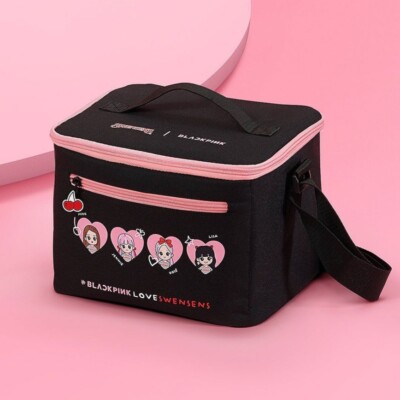 Blackpink Lunch Bag Cooler Black Pink Jisoo Lisa Jennie Rose