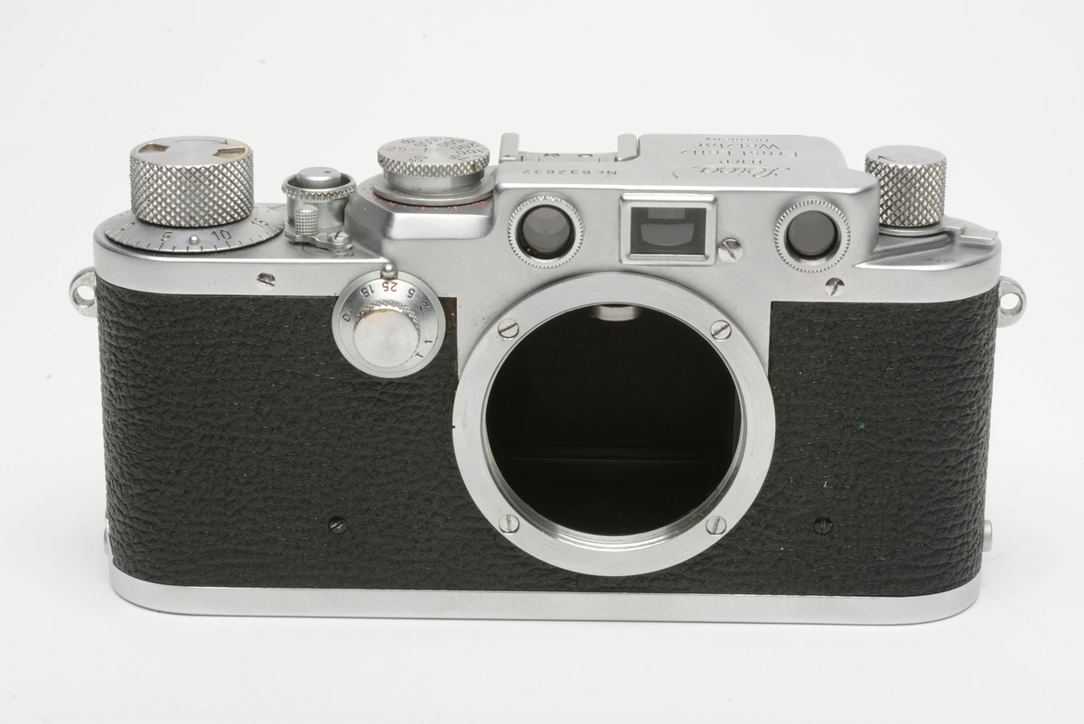 Leica IIIf 35mm rangefinder camera red dial, works great! | eBay