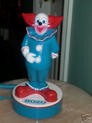 BOZO The World's Most Famous Clown Telephone - Rare | eBay