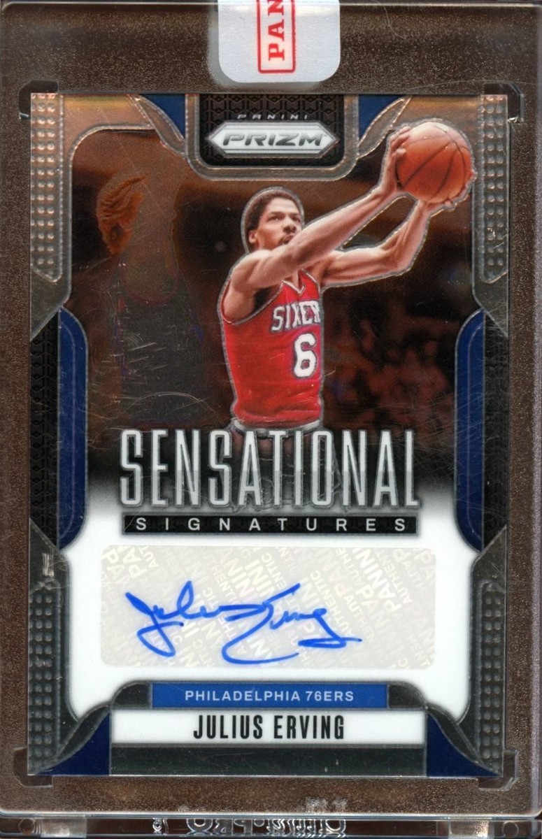 Julius Erving 2024-25 Prizm Sensational Auto Autograph