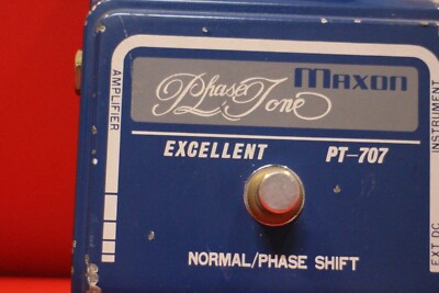 Vintage Maxon PT 707 Phaser Tone Pedal Effecter Guitar Stomp Box
