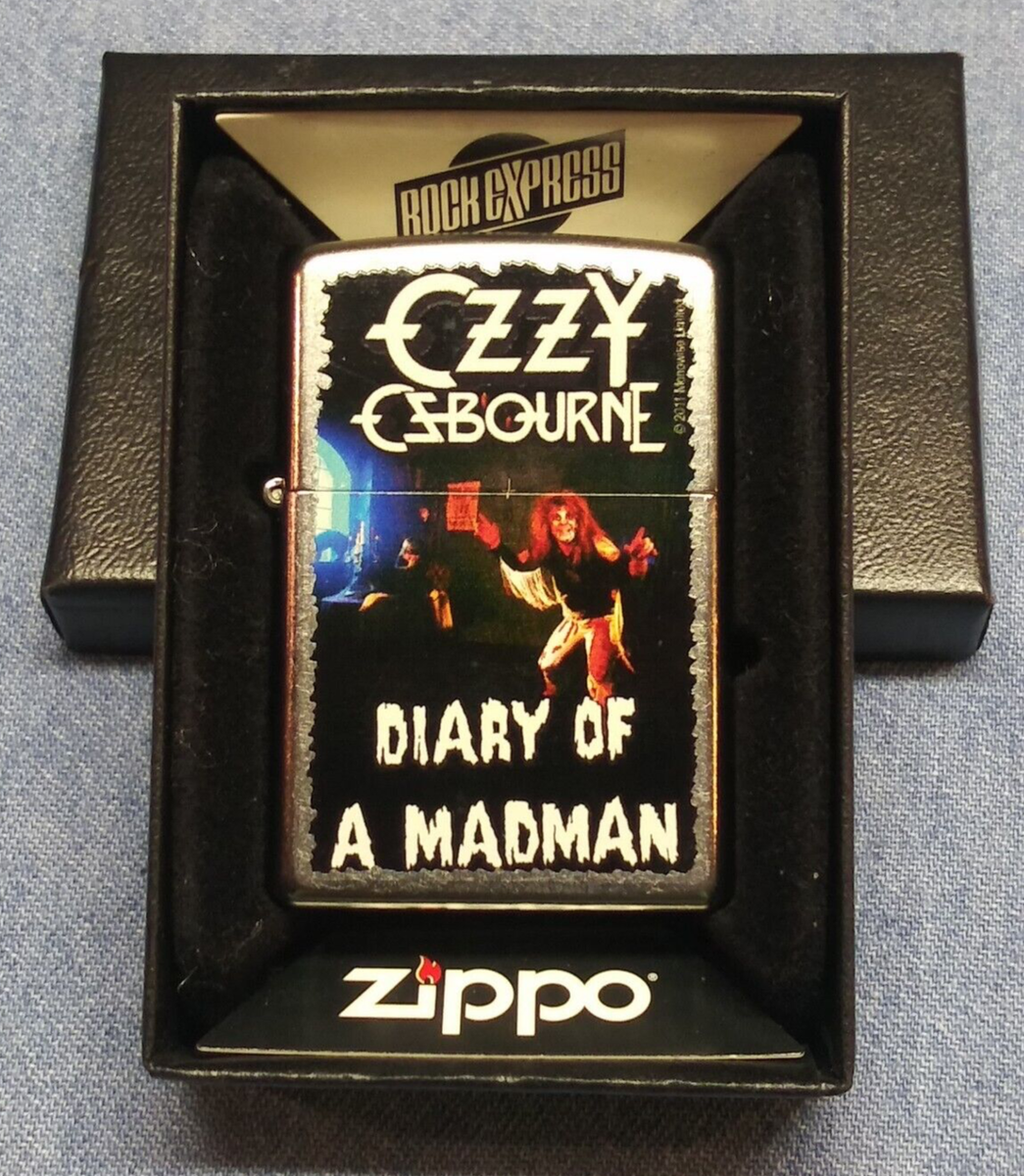 NEW Ozzy Osbourne Diary of a Madman Rare 2013 Zippo Lighter Rock