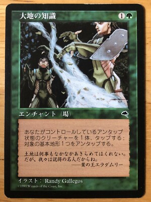 MTG【大地の知識】テンペスト 日本語 Earthcraft Japanese Tempest mtg