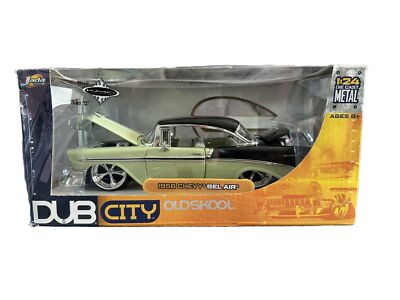JADA DUB CITY OLD SKOOL 1/24TH SCALE 1956 CHEVY BEL AIR 1:24 Green