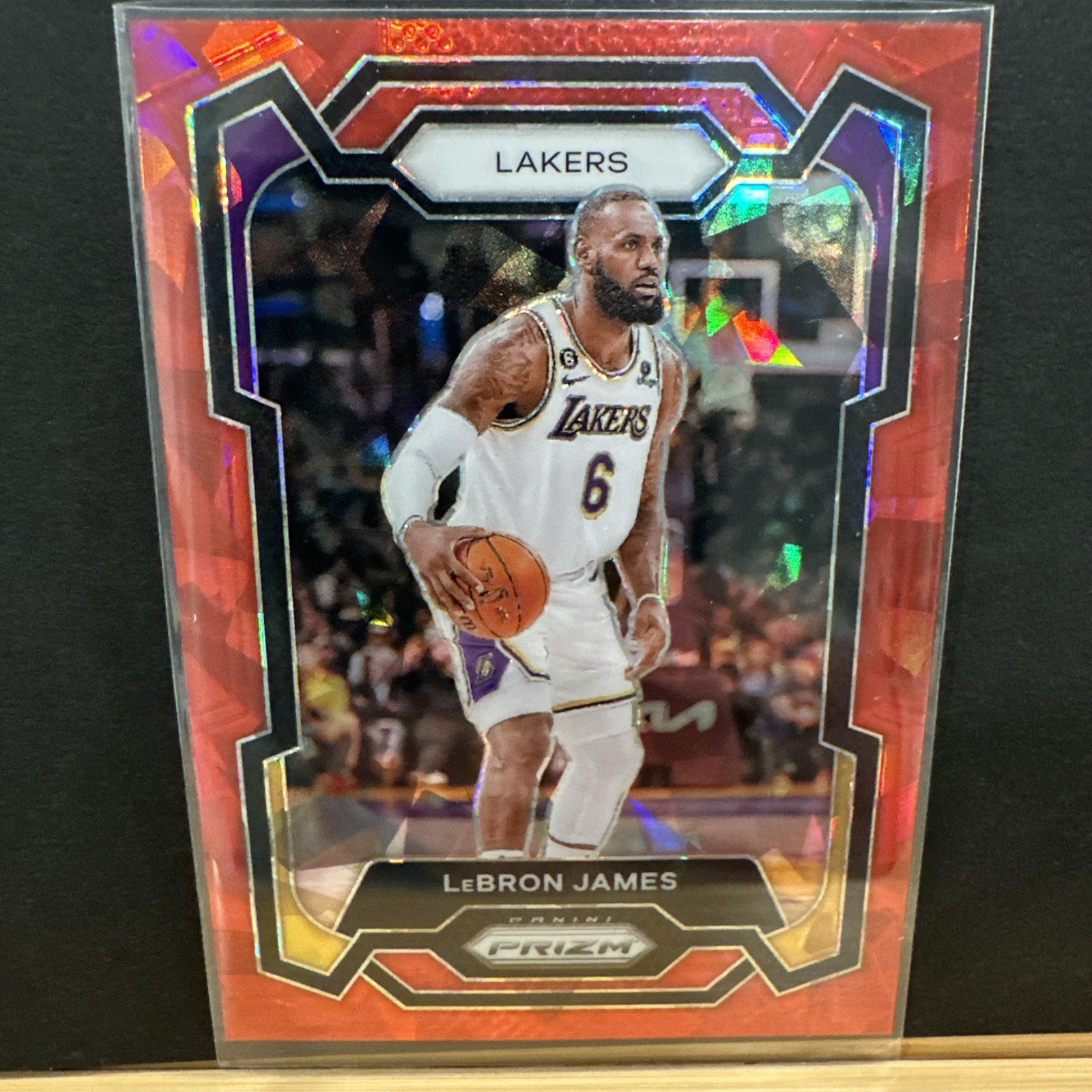 レブロン Prizm LeBron James red ice PSA 10! レブロン Prizm LeBron