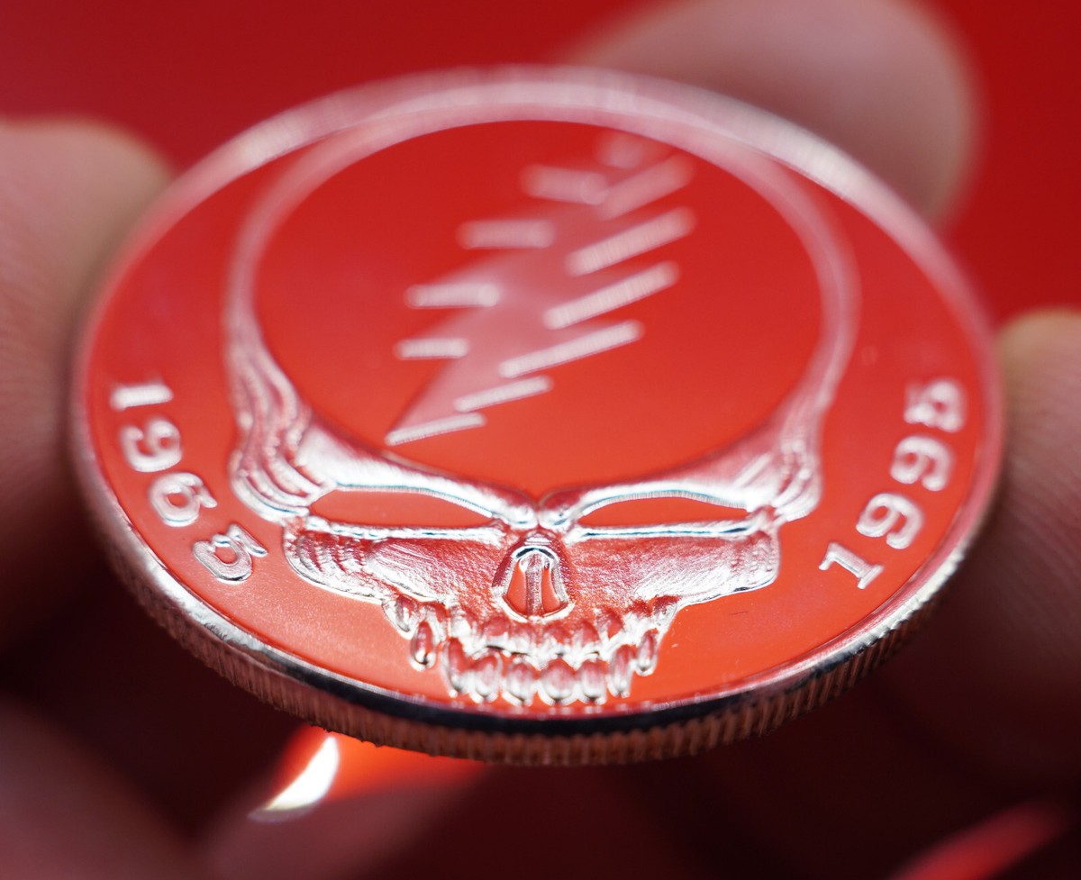 Grateful Dead Fine Silver Coin 純銀 希少 Grateful Dead Fine Silver