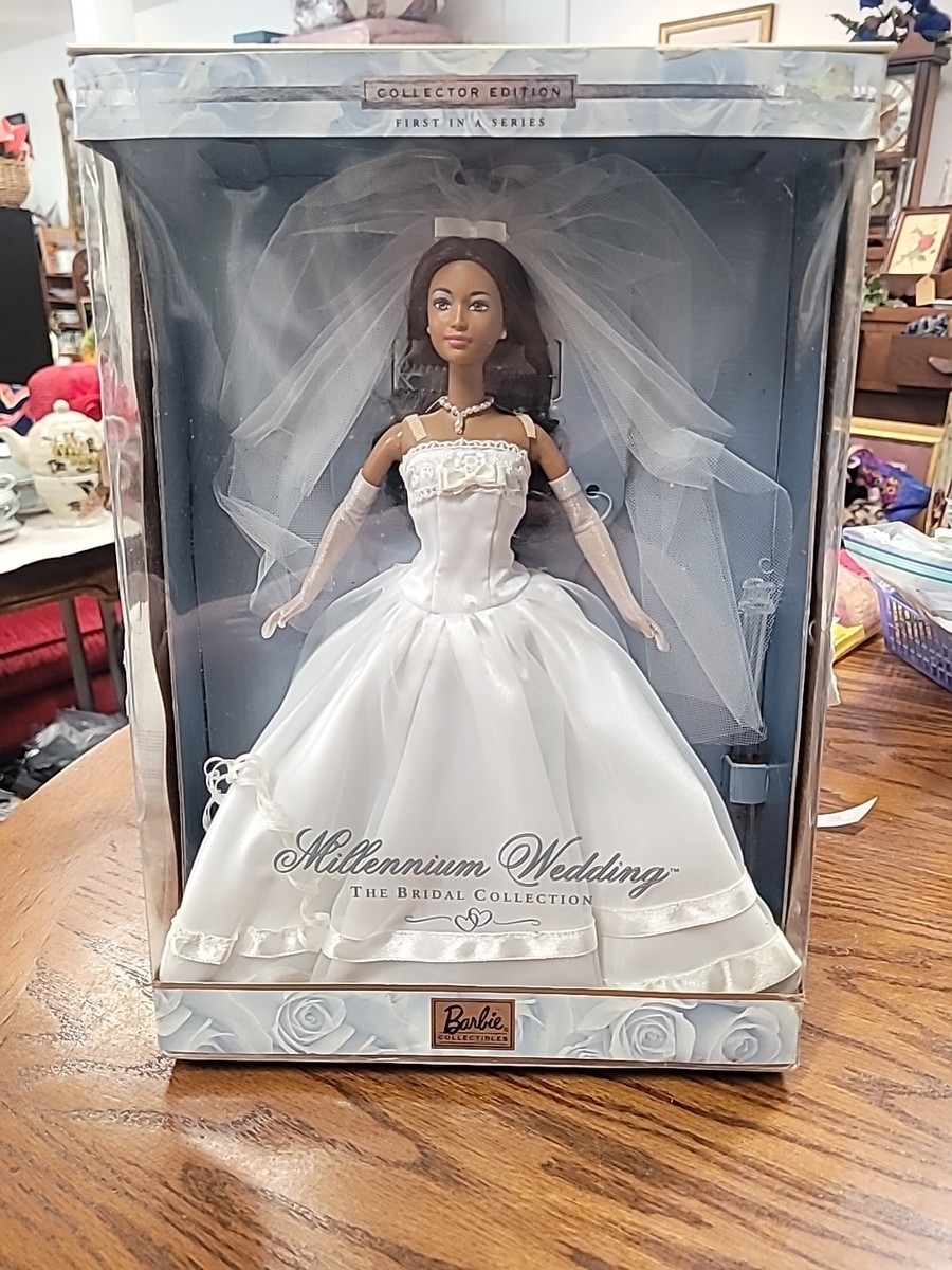 Collectors EDT Millennium Wedding Barbie African American | eBay