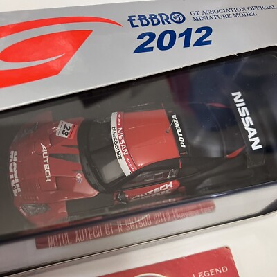 Rare EBBRO Motul Autech Nissan GT-R Super GT 500 1:43 JDM R35 2012