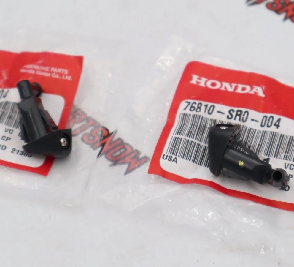 1990-1997 Honda Civic CRX Windshield Washer Hood Nozzle Set