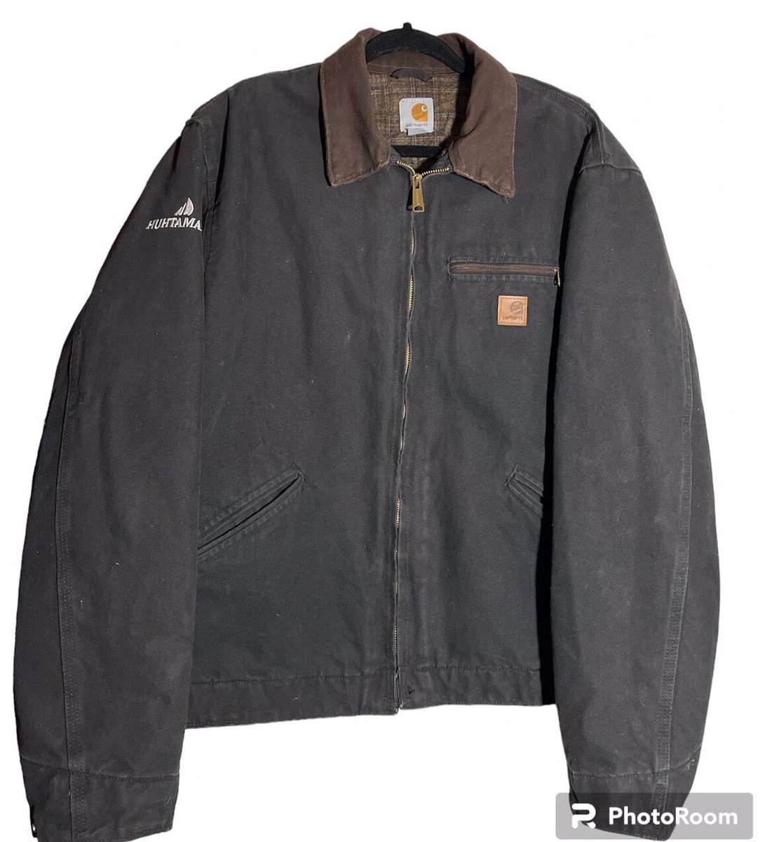Vintage Carhartt J97 Detroit Blanket Lined Jacket Black Xl Tall W