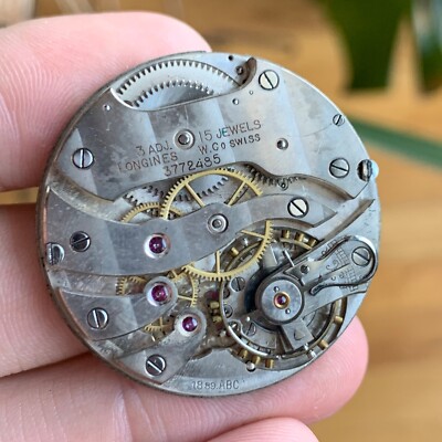 Longines Cal. 18.89.ABC 15 Jewels 38.4mm Pocket Watch Movement