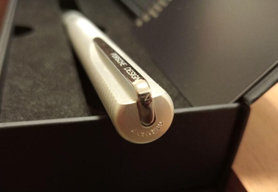 PORSCHE DESIGN x Faber-Castell P`3120 Silver Twisted Ballpoint Pen