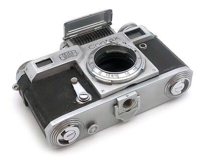 Soviet Arsenal copy of Contax III Zeiss Ikon CHROME camera BODY | eBay