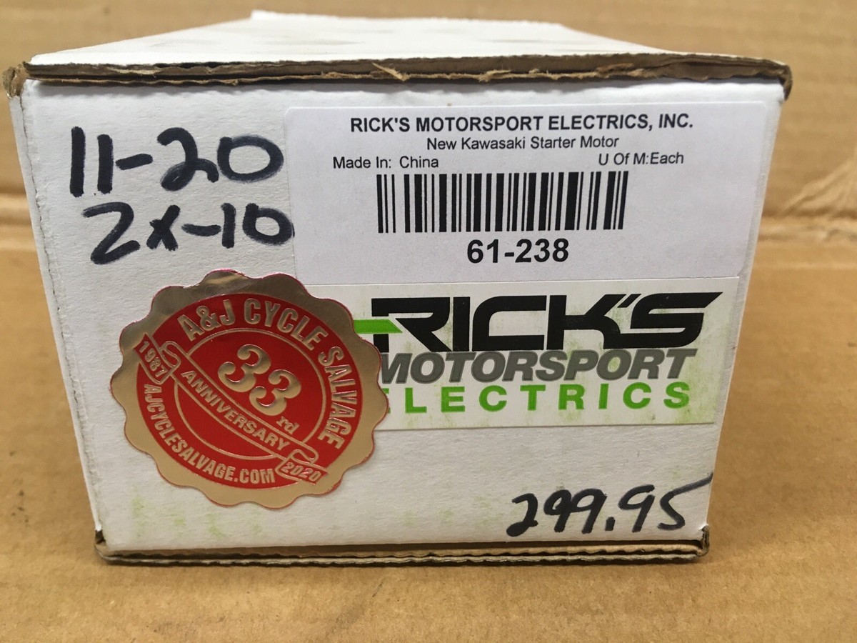 2011-2022 Kawasaki ZX10R, Electric starter motor Rick's