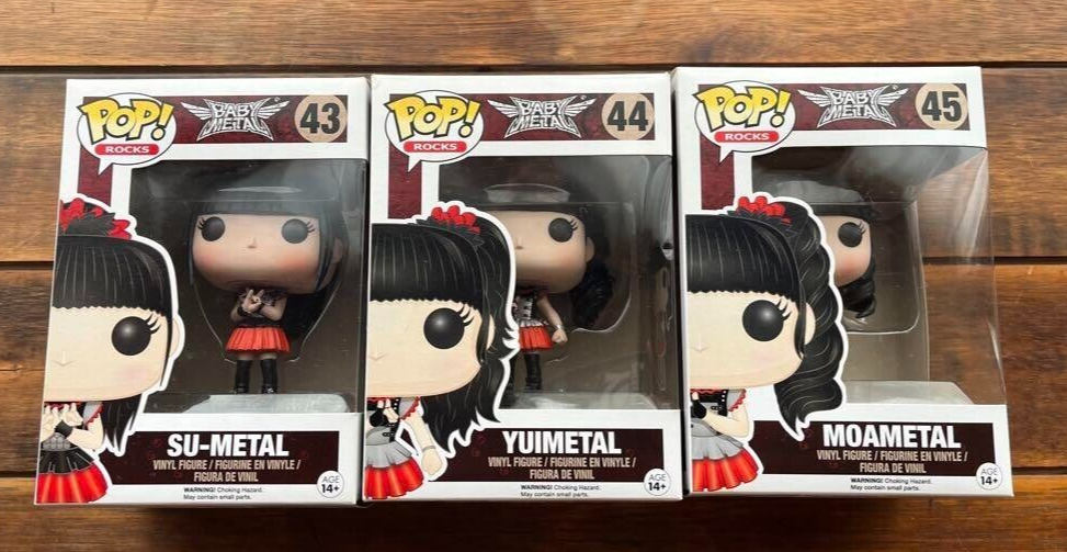BabyMetal Su-Metal Yuimetal Moametal Pop! Rocks 3PC Set Box Funko