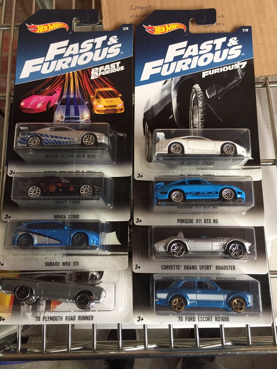 Hotwheels FAST&FURIOUS 人気車種 8台セット HOTWHEELS FAST & FURIOUS