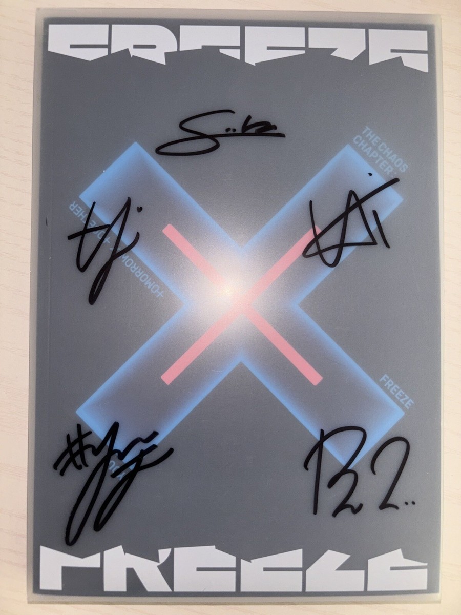 TXT [The Chaos Chapter: FREEZE] All Member Autographed Signed