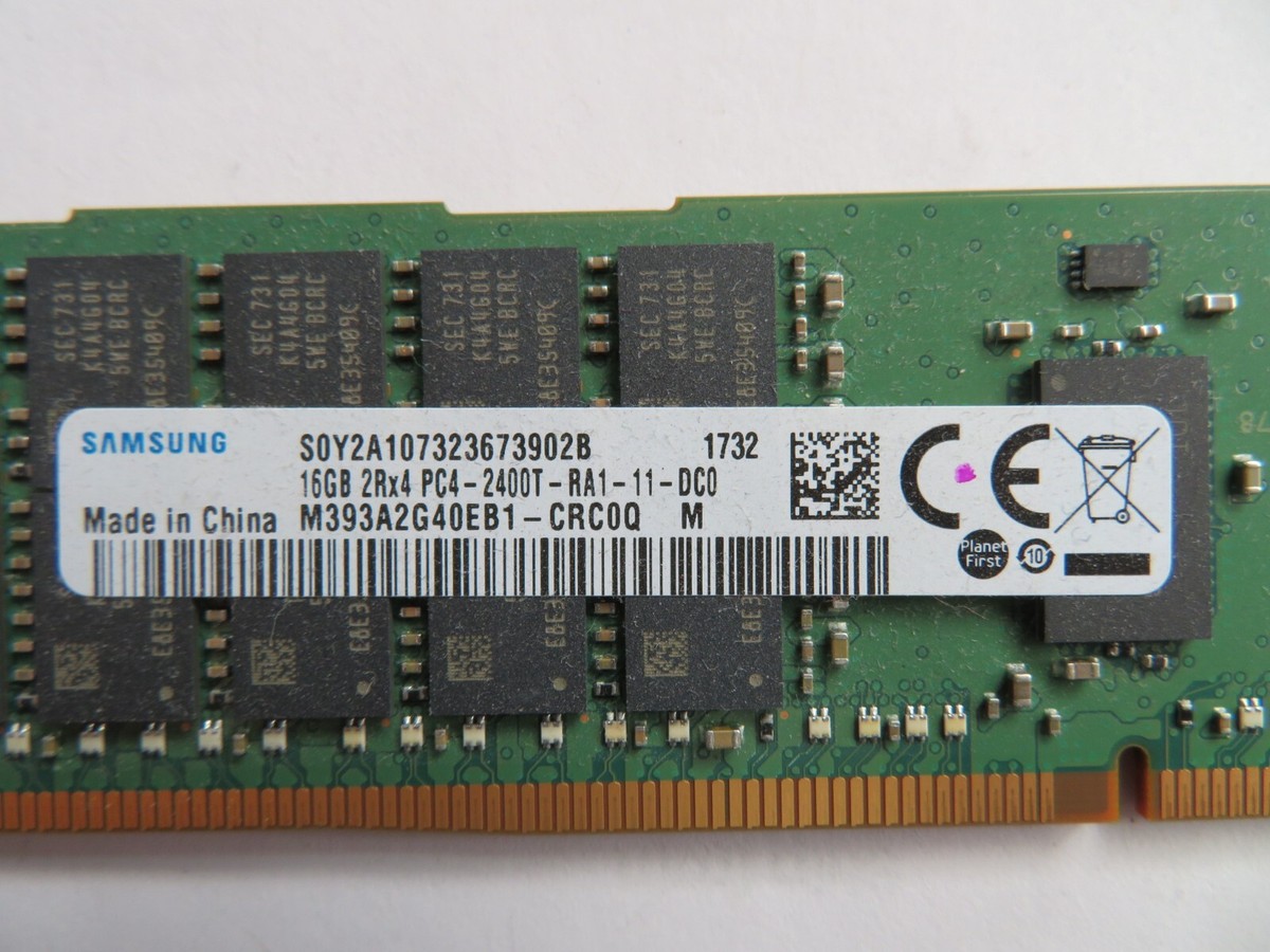 16GB×2枚セット】SAMSUNG PC4-2400T-SE1-11 計32G 2R×8 メモリー