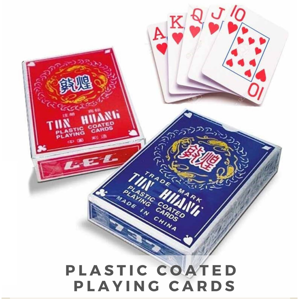 2 Pack Playing Cards Traditional Plastic Coated Deck Professional