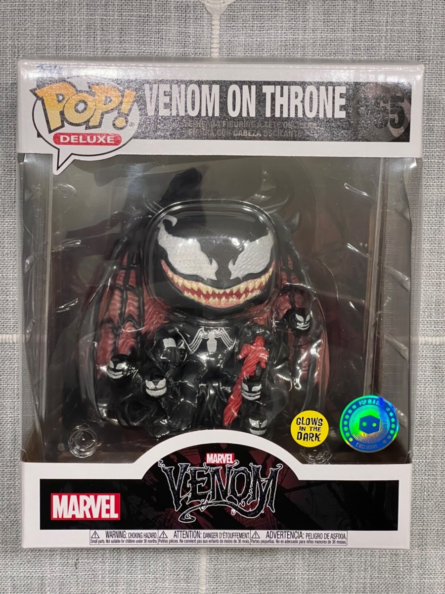 Funko POP Venom On Throne 965 GITD Exclusive Funko POP Marvel Glow