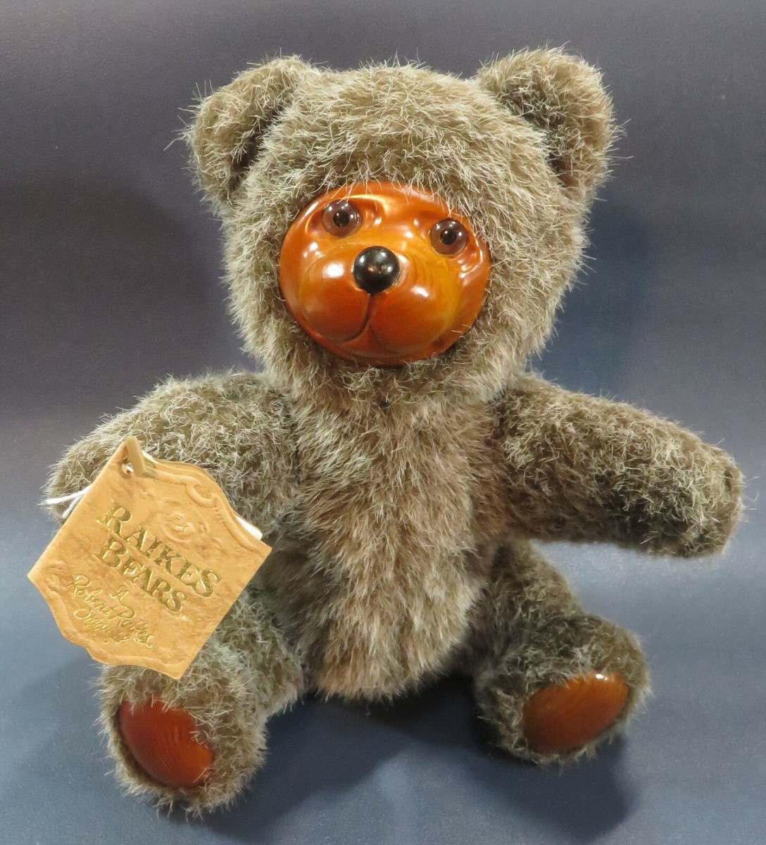 Robert Raikes Teddy Bears Original Carved Wood Face Paws Jointed