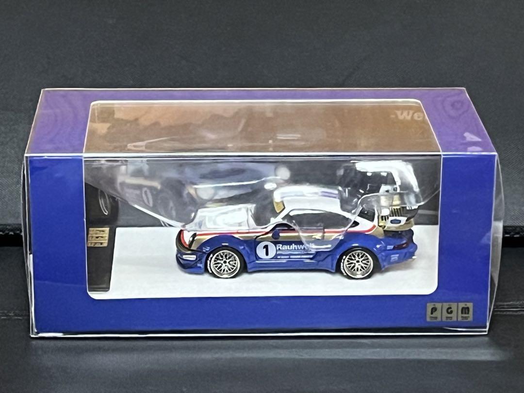 ミニカー PGM 1/64 RWB White/Blue #1.2 porsche 964 PGM 1/64 RWB