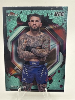 2024 Topps Finest UFC - Sean Brady - Aqua Glitter Rare #208 | eBay