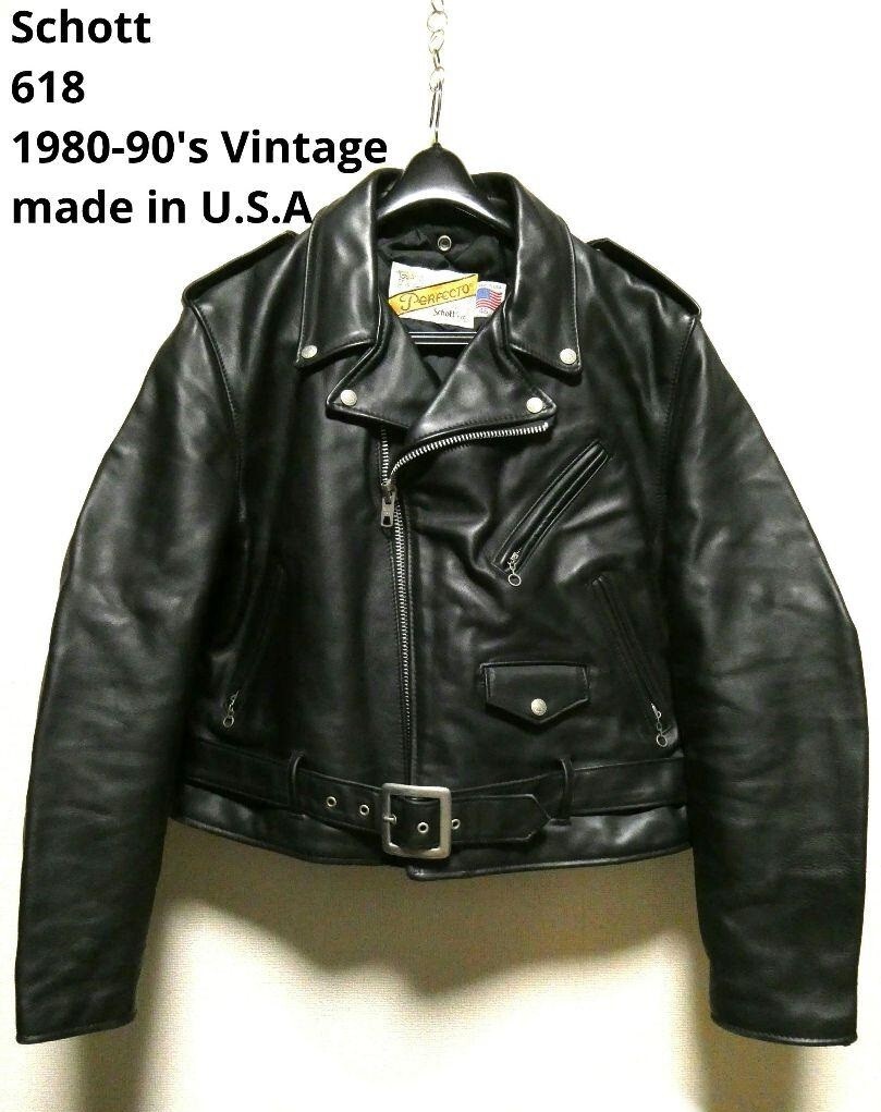 USA製】Schott PERFECTO 618 ライダースジャケット Classic Schott 618