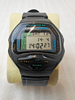 Rare 1993 Casio DBF-50W Mod 1010 Telememo 50 Japan - Please read
