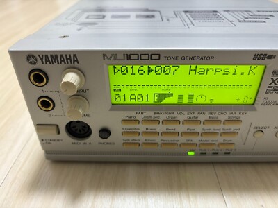 Yamaha MU1000 Tone Generator Sound Module with Adapter Used from