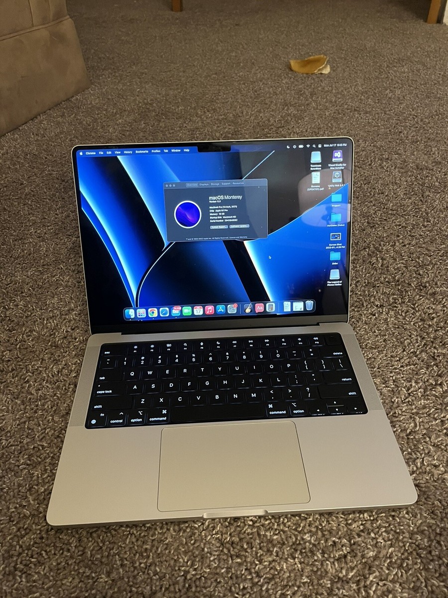 Apple MacBook Pro 14 inch(512GB SSD, M1 Pro, 16GB) Laptop - Space