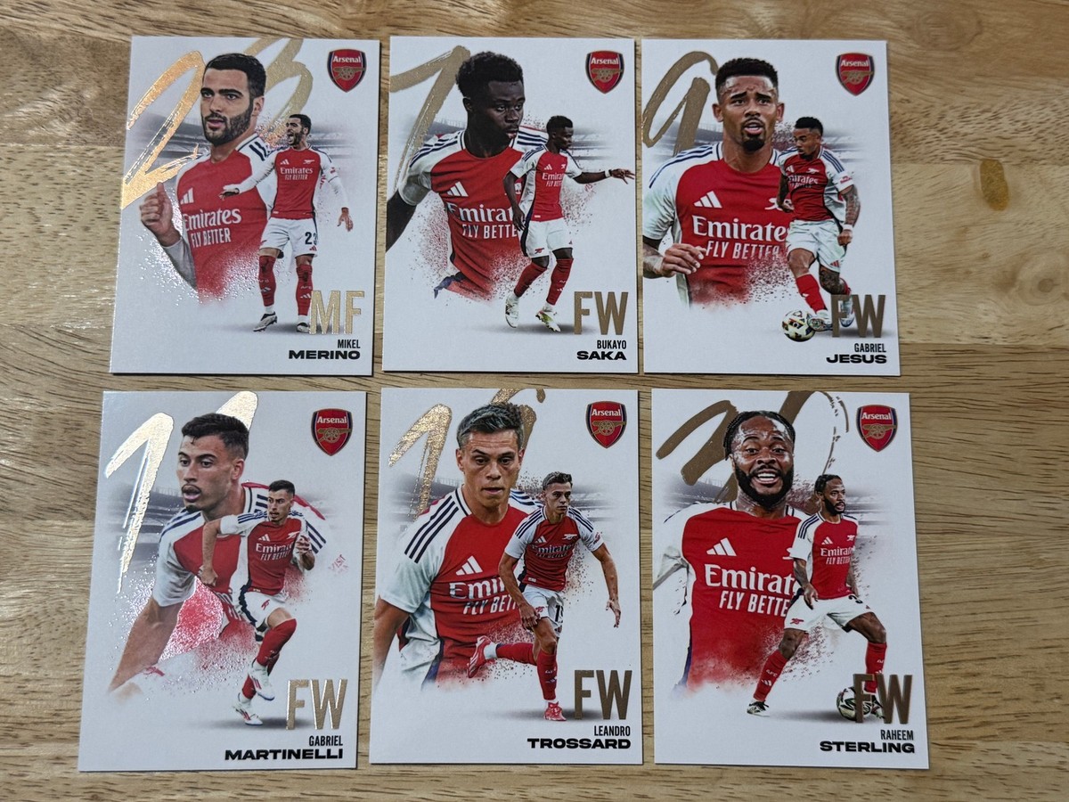 5枚セット Arsenal futera PLATINUM サッカーカード 5枚セット Arsenal