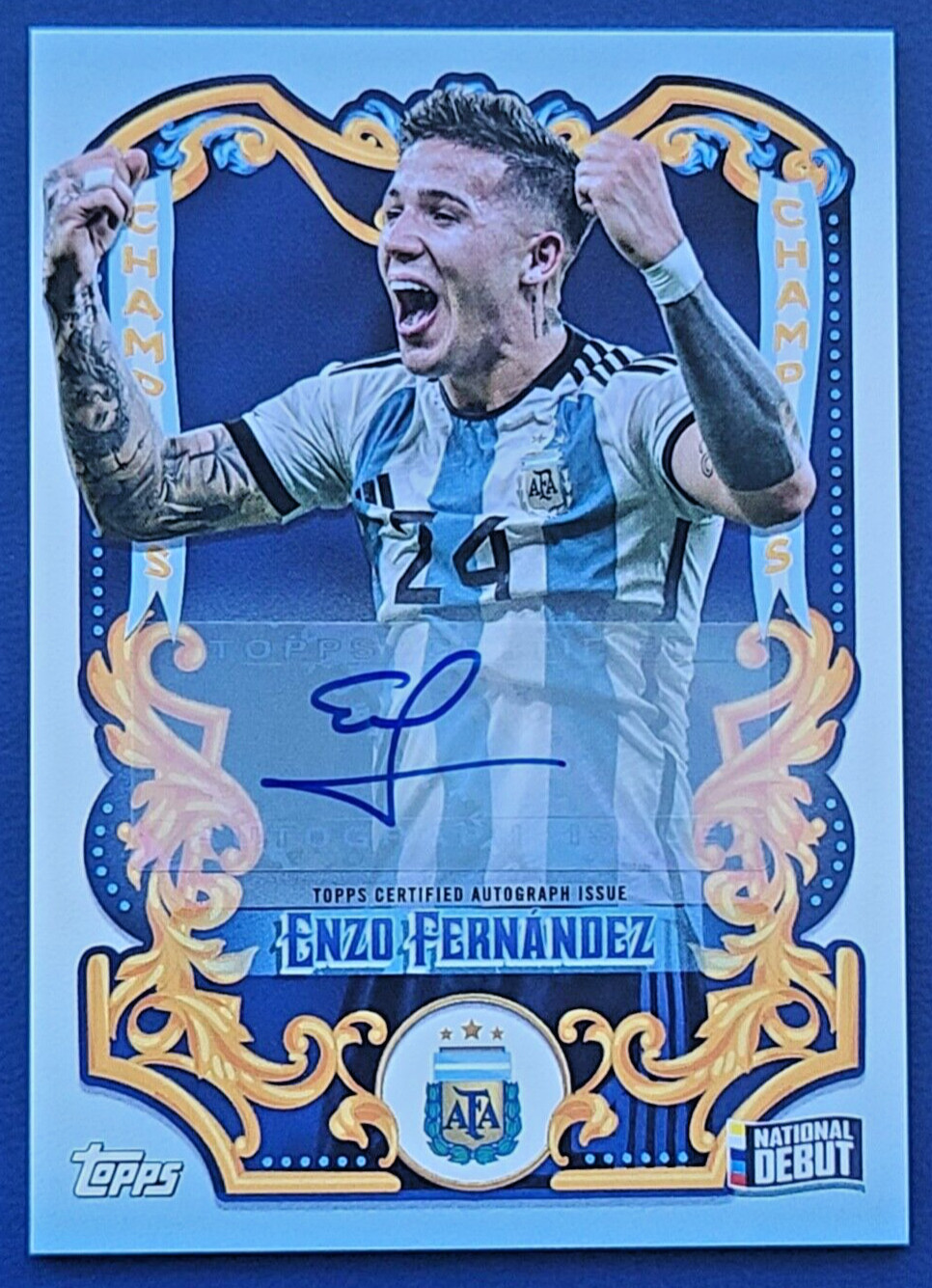 ファビオ・カンナヴァーロ直筆サイン入りフォト額入り