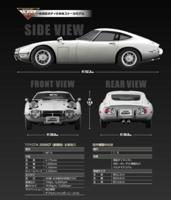 MODEL] Weekly Toyota 2000GT #1 Hachette 1/8 1:8 dicast | eBay