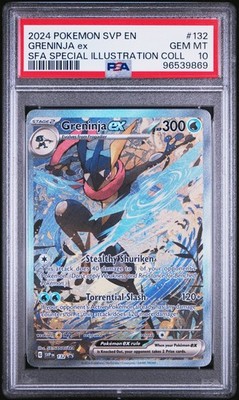 PSA 10 Pokémon Greninja EX 132 Shrouded Fable Special Illustration
