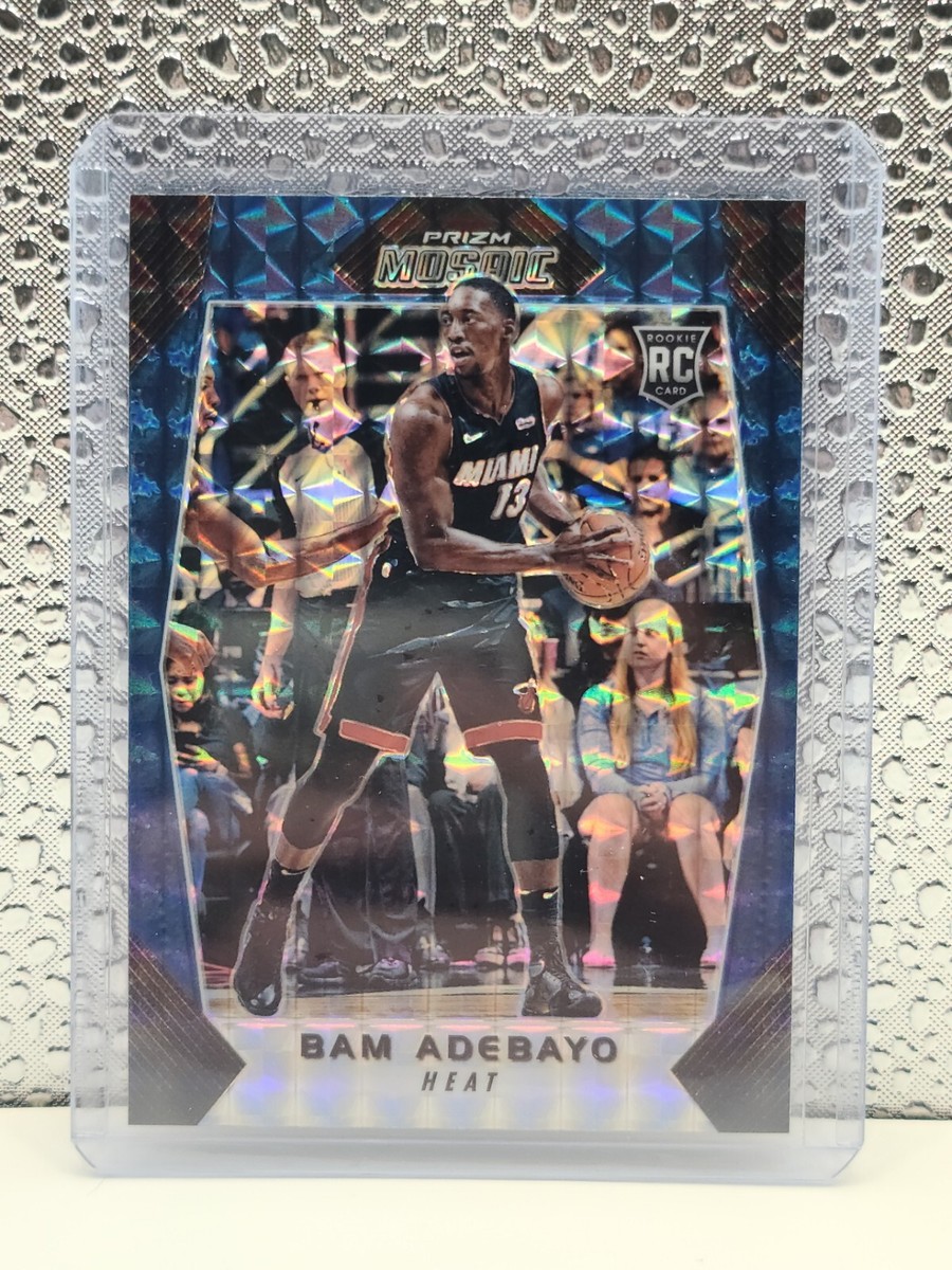 2017-18 Panini Prizm Bam Adebayo RC Blue Mosaic #88 | eBay